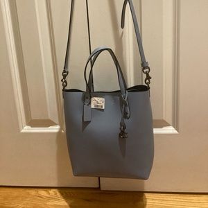 Coach tote handbag color stone blue